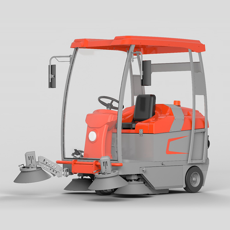 R-S1950 Electric Road Sweeper Machine Makinë për pastrimin e dyshemesë në fabrikë