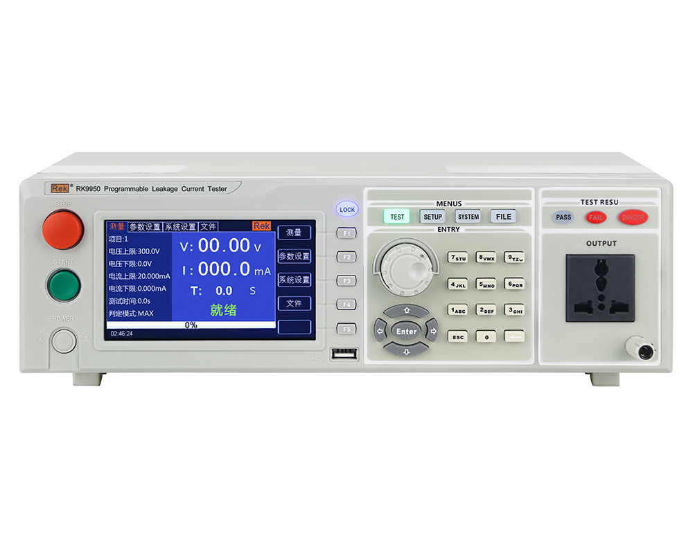 RK9950-Programmable-Leakage-Current-Tester-Accuracy-AC-up-to-300V-50/60Hz-Max-25A-current-leakage-detector