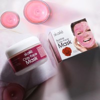 Rose Bubble Clay Mask Mud Mask Deep Cleansing Moisturizing Oil Controlling Pore Purifying Skin Tone Brightening Facial Treatment