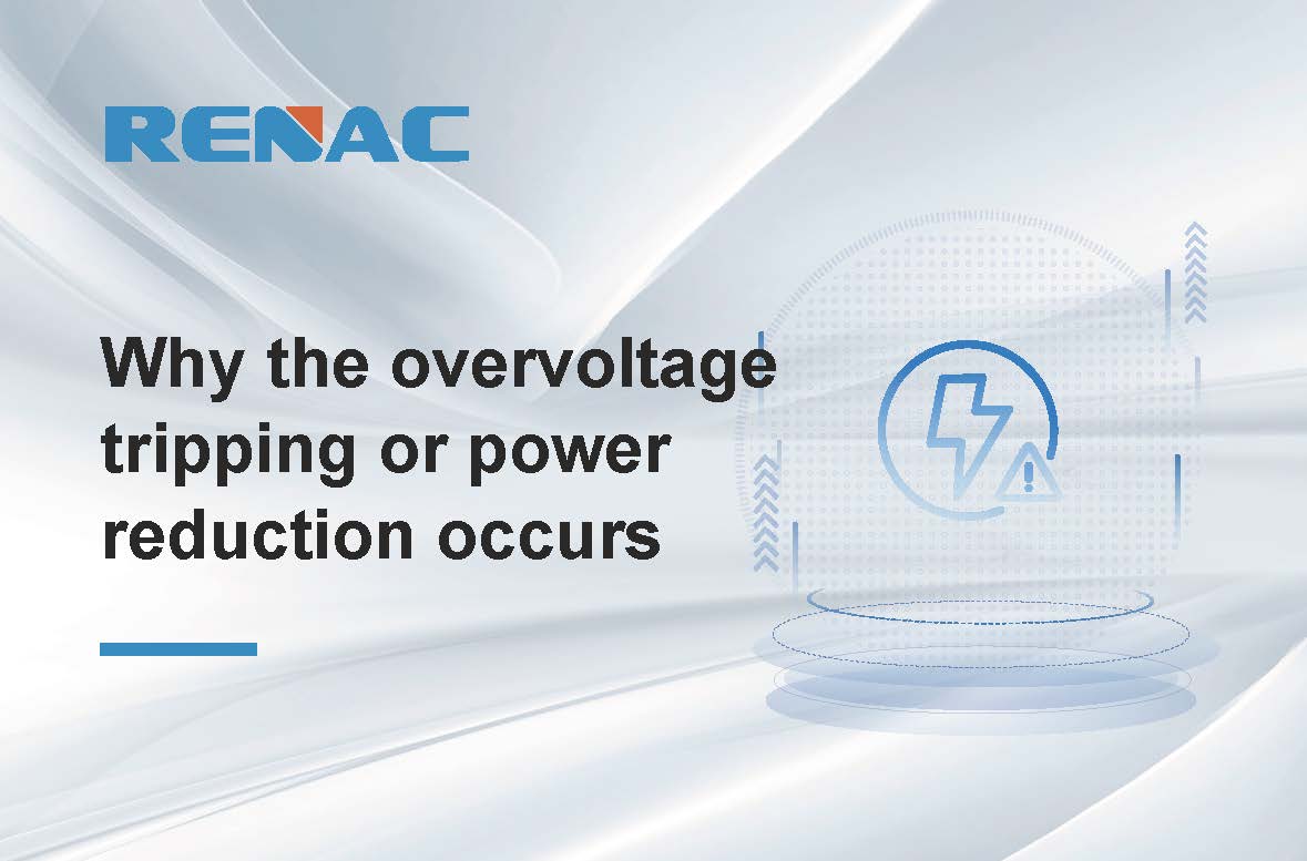 Why the overvoltage tripping or power reduction occurs