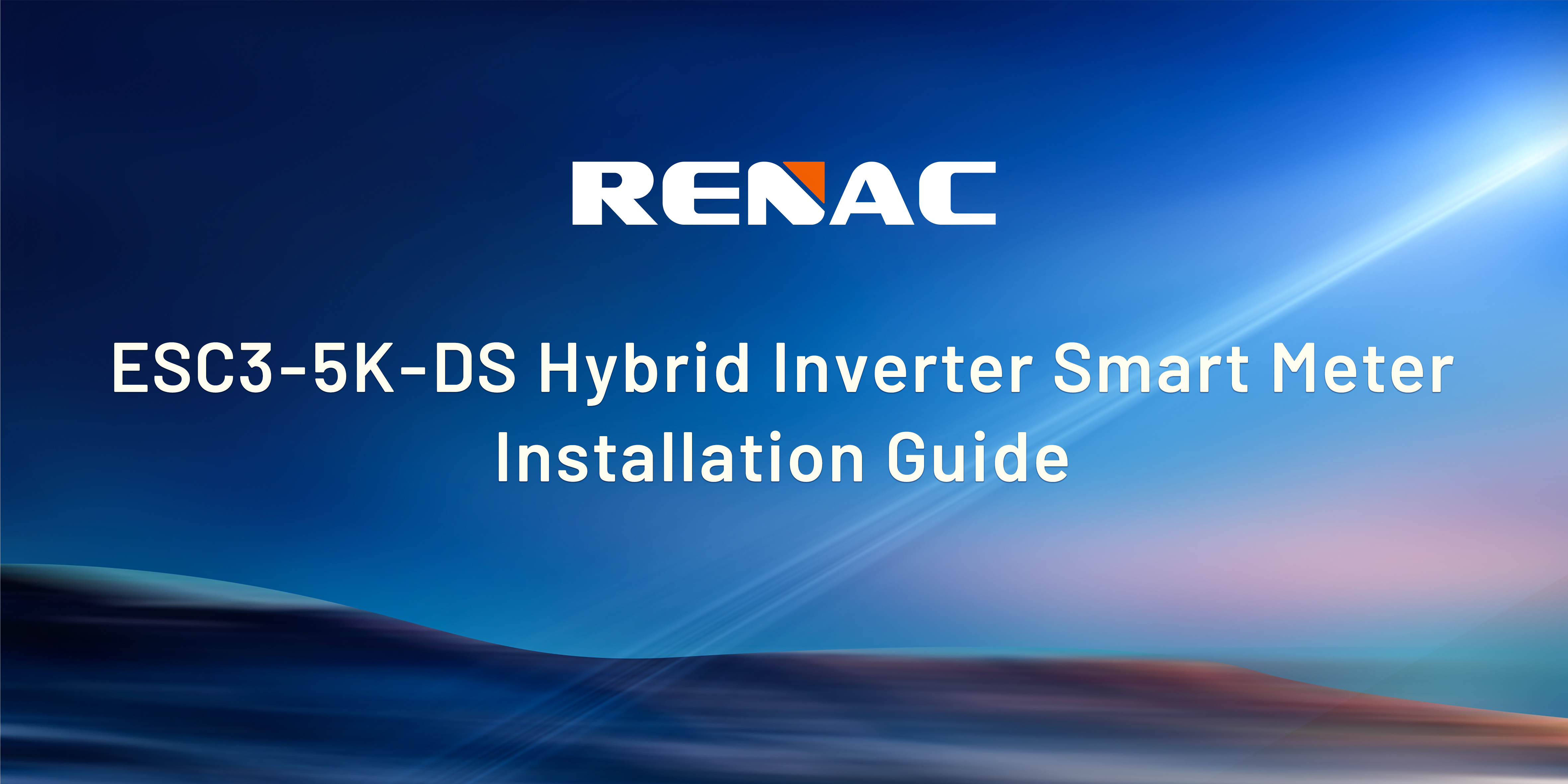ESC3-5K-DS Hybrid Inverter Smart Meter Installation Guide