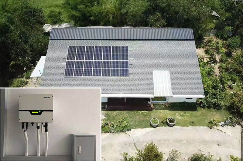50KW Residential Roof Project in Nakornpathom , Thailand.
