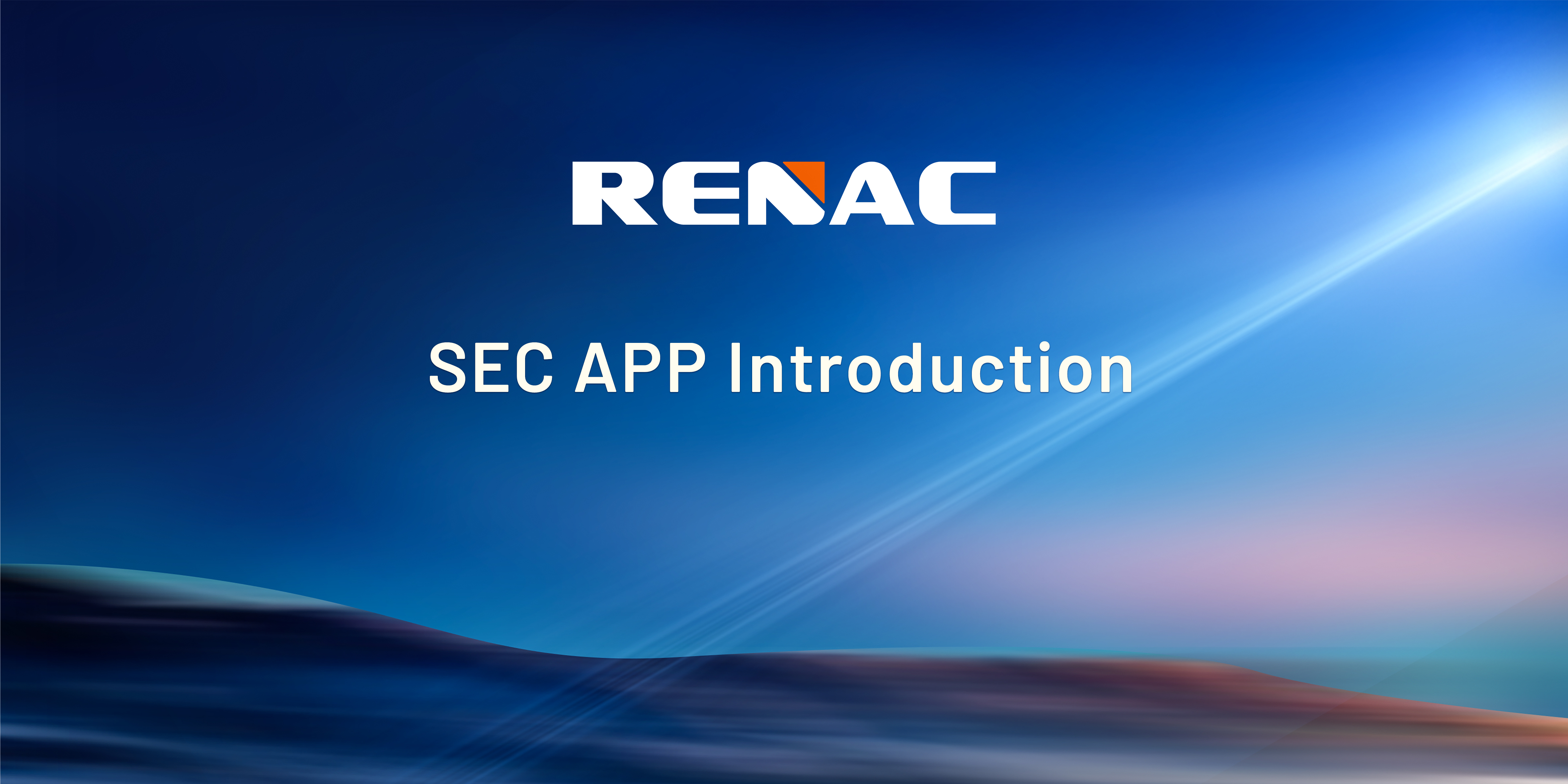 RENAC SEC APP Introduction