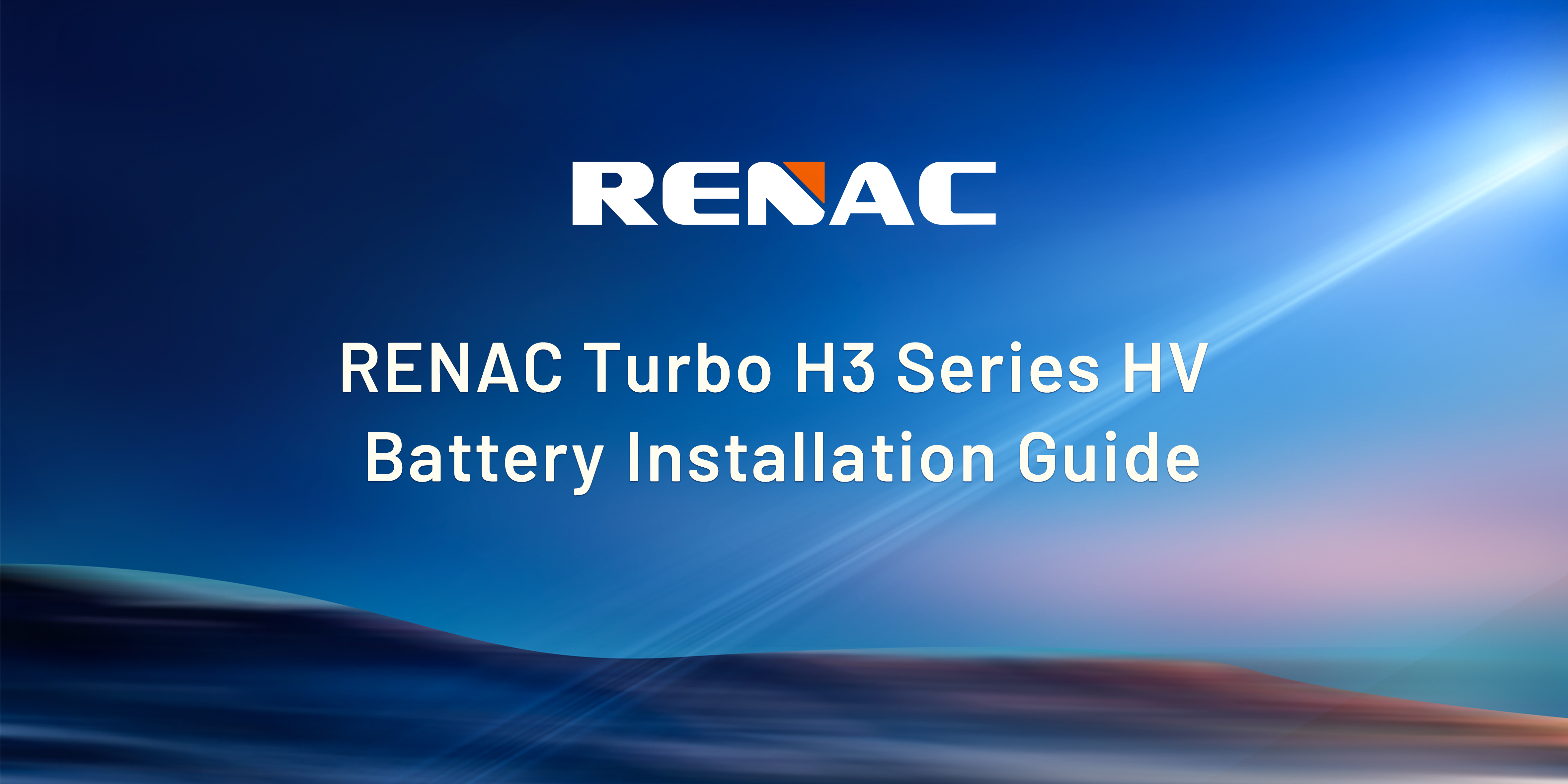 RENAC Turbo H3 Series HV Battery Installation Guide