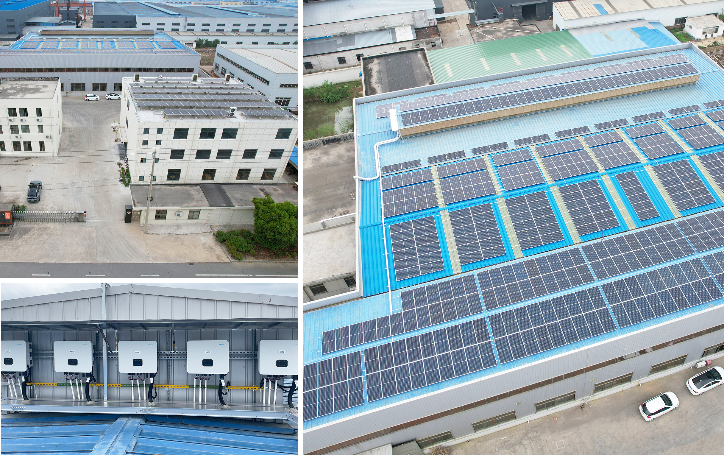 Proyecto de techo industrial de 350kW en China