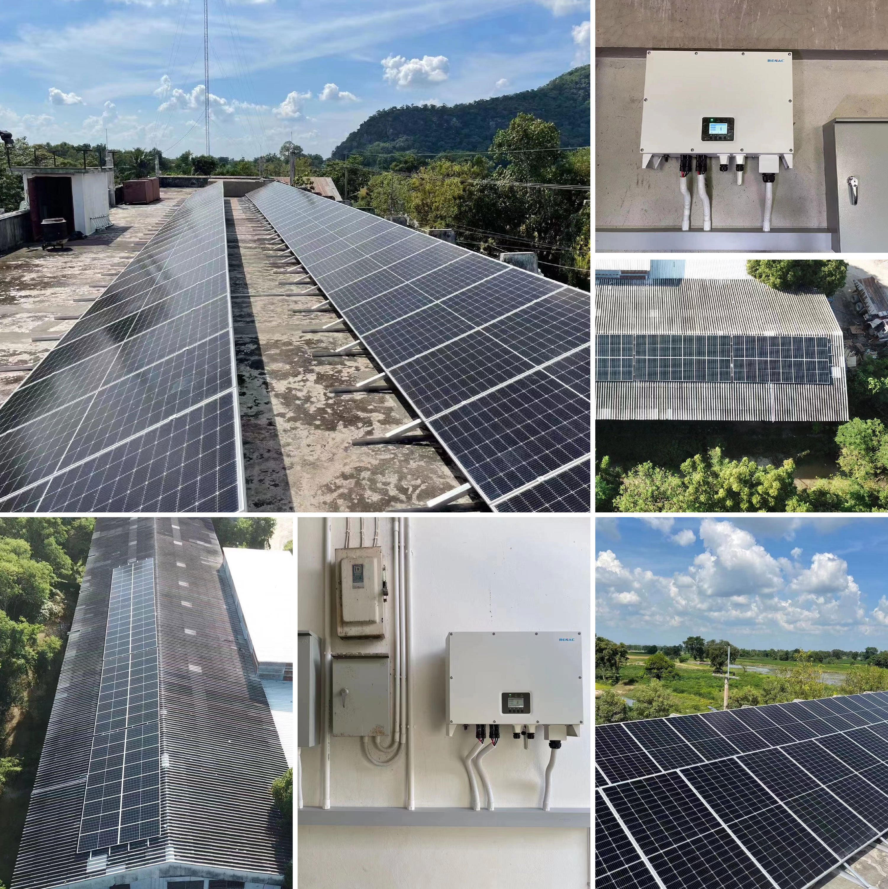 Thailand 120kw industrial  roof project