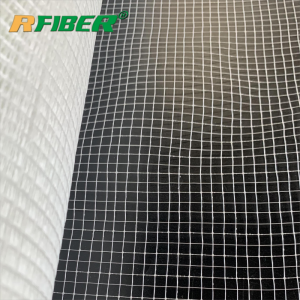 Cho-fonn adezif kouch Binder Polyester PET Mete Scrim Netting 5x5mm