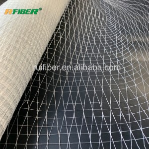 Indwangu ye-Triaxial fiberglass mesh I-Scrims ebekiwe yokuqinisa ukufakwa kwe-aluminium foil emazweni aseMpumalanga Ephakathi