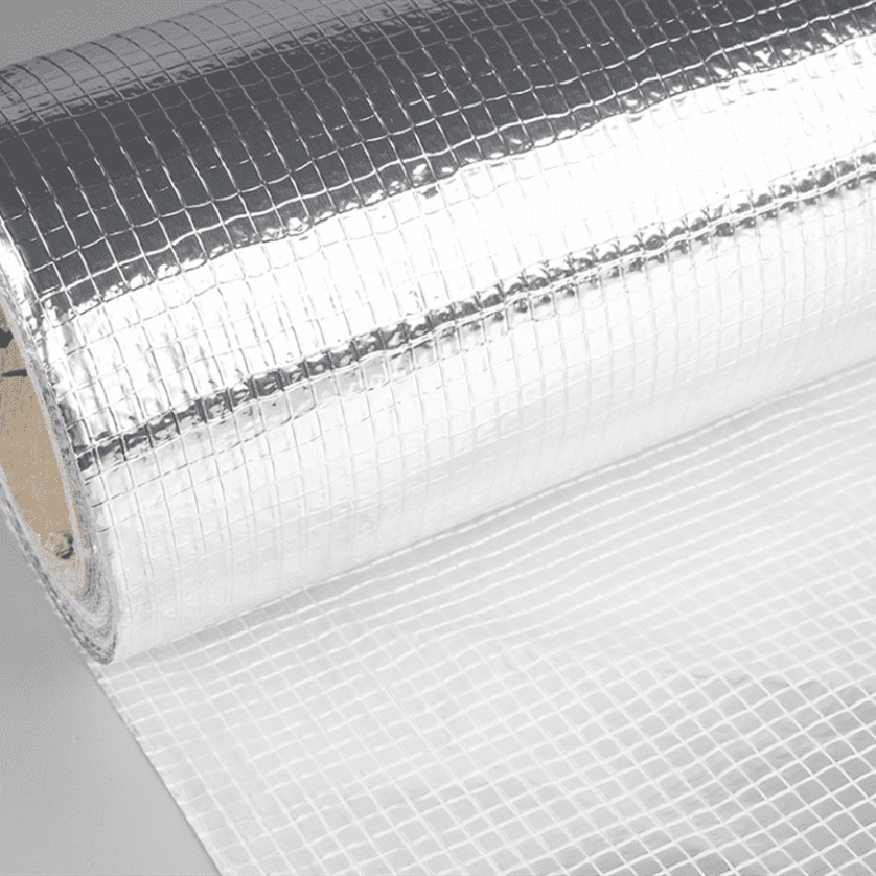 Fast delivery Thermal Reflective Aluminum Foil -
 None-woven Fabric Sailcloth Laminated Scrim Aluminum foil insulation scrim netting mesh – Ruifiber