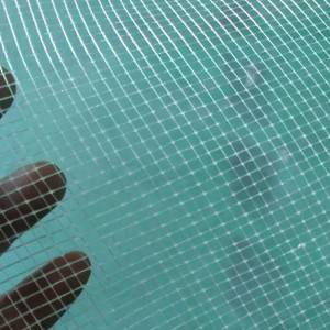 PVC Flooring Layer Connected Fiberglass Scrim netting mesh fabric laminate