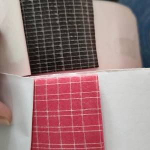 Double face double side polyester laid scrim netting fabric mesh tape adhesive paper tape