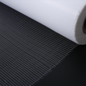 Single Yarn Polyester Laid Scrim Netting Mesh 4x6mm para sa Adhesive Tape 76Dx150D