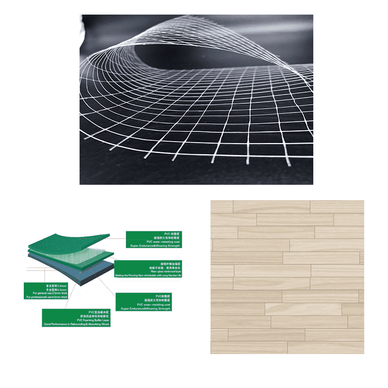 Factory making Composite Laid Scrims Fabric -
 Laid Scrim Mesh Composite for PVC Floor – Ruifiber