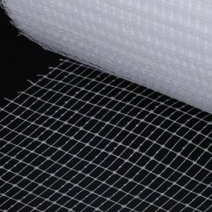 Polyester Laid Scrim netting mesh fabric para sa pipe wraping pipe spooling