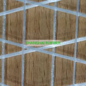 Triaxial net fabric Laid Scrims for reinforced paper bag window