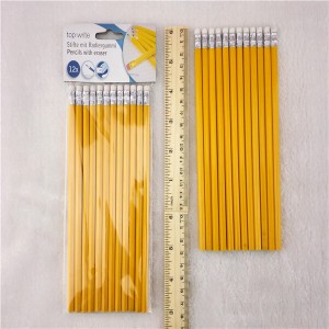 Pencils with rubber