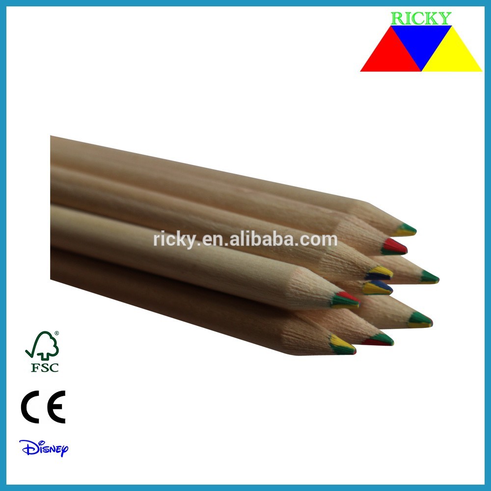 OEM Customized Gift Sets In Cheap Price - Linden wood giant rainbow writing pencils – Ricky Stationery
