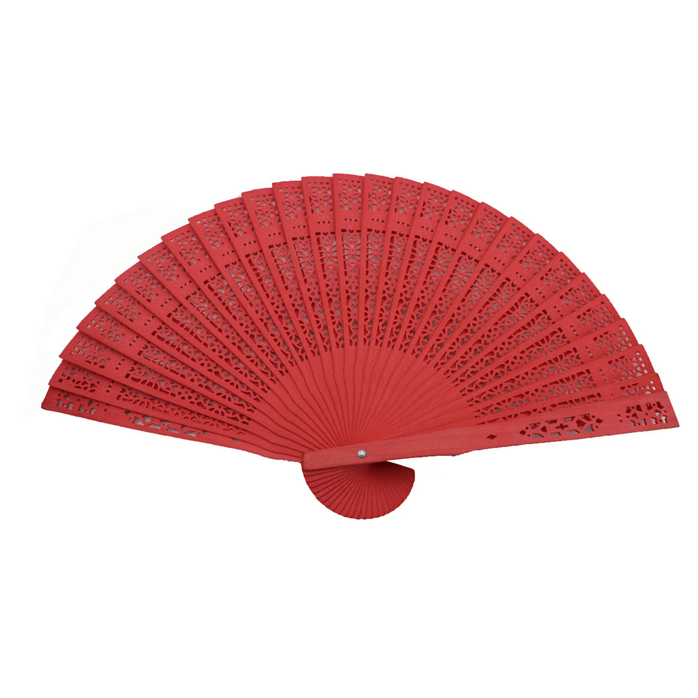 Promotional or festival wooden folding fan