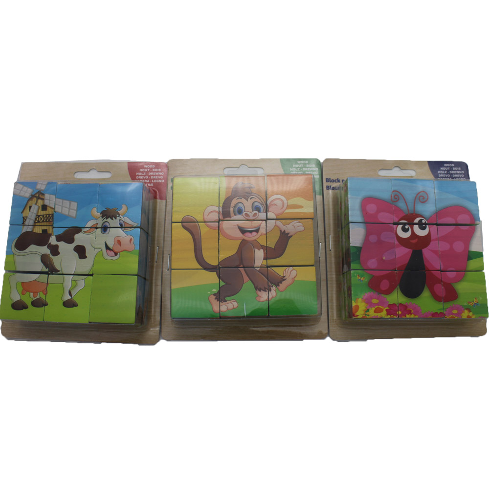 stereoscopic wooden puzzles Children Jigsaw animal themes