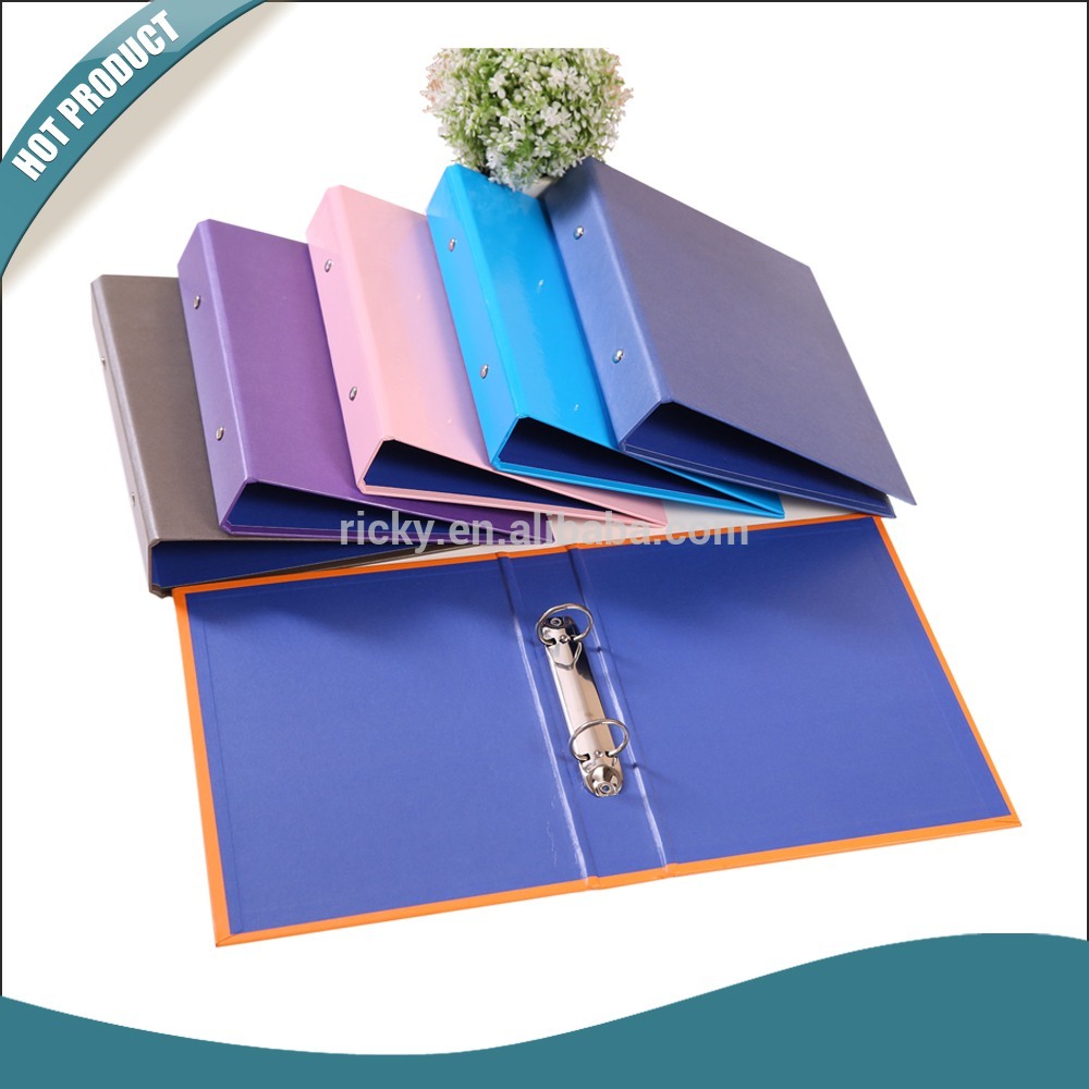 Factory wholesale 48 Pages Full Color French Exercise Book - Ricky FF-R014 Top Grade Quality Customized A4 paper cardboard 2 ring binder – Ricky Stationery