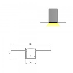 Massive Selection for 50%up and 50%down lighting LED Wall linear light for hotel rooms