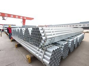 Hot dipped pipe galvanized round iron tube price list online product selling 