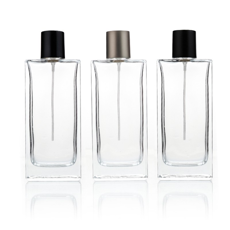 Empty 50ml 95ml refillable spray glass perfume bottles