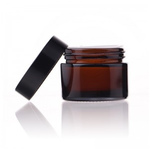 Amber Face Cream Packaging 20g 30g 50g Round Cosmetic Jar