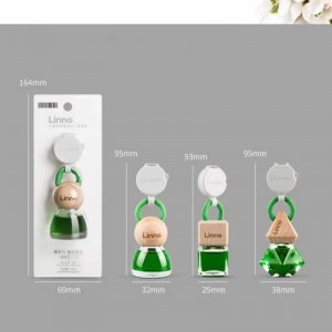 Custom carving logo lid 10ML Clear car aromatherapy bottle