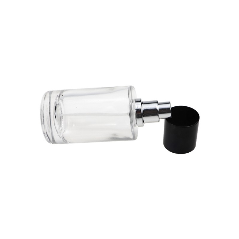 Empty round 30ml to100ml glass spray perfume bottle