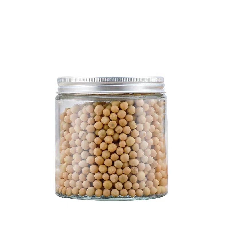 Factory selling Straight sides food storage jar with aluminum lid (1)