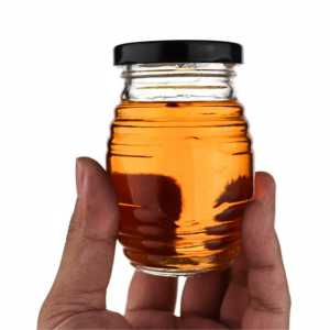 Hot selling 100ml 250ml 500ml 1000ml Clear threaded honey jars