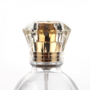 Anpassa etiketten 50 ml parfymflaska av klart glas