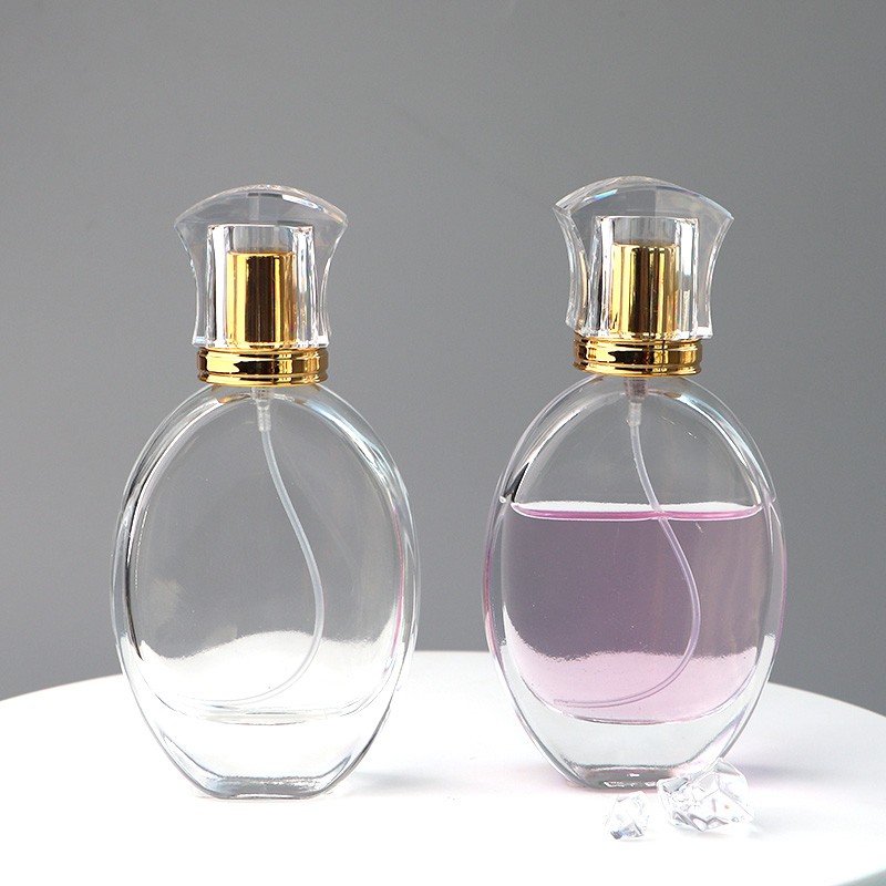 Hotselling 50ml Ellipse Empty Perfume Glass Bottle