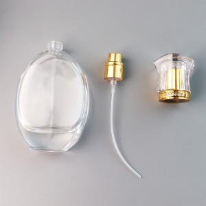 Hotselling 50ml Ellipse Empty Perfume Glass Bottle