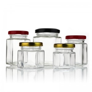 Wholesale Round Glass Honey Jar With Screw Metal Lids