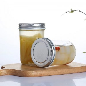 Wide mouth glass honey jar pickle jar 100ml 200ml 300ml