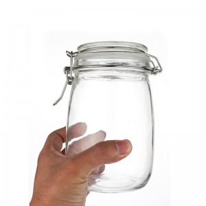 square glass storage containers with clip airtight cap
