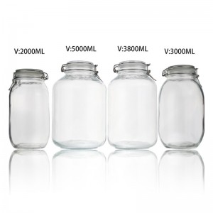 square glass storage containers with clip airtight cap