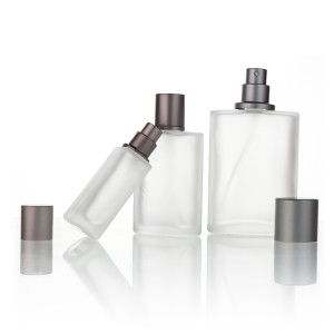 wholesale frosted 30ml 50ml and 100ml crimp pump sprayer perfume bottle