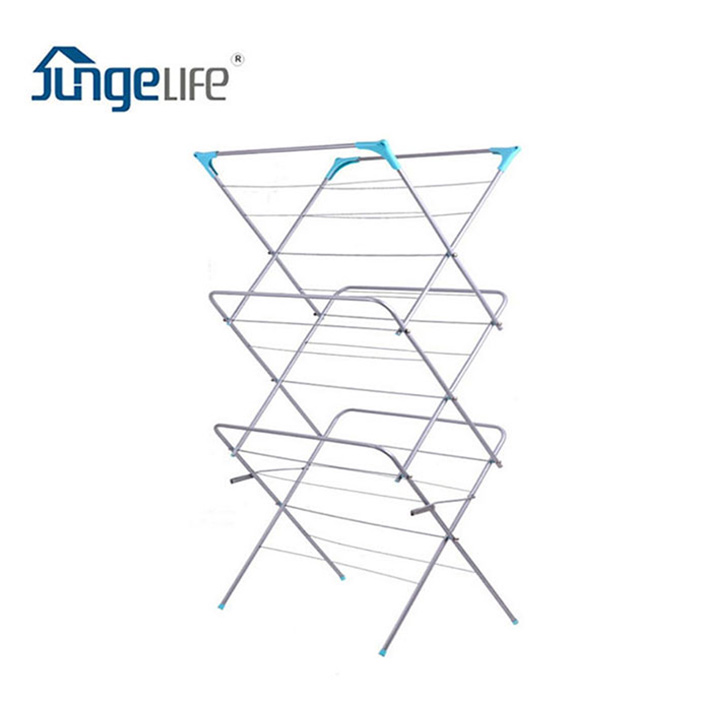 Multilayer Folding Movable Metal Clothing Drying Rack For Clothes
