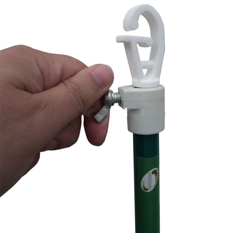 Green Telescopic Support Washing Line Prop 2.4m