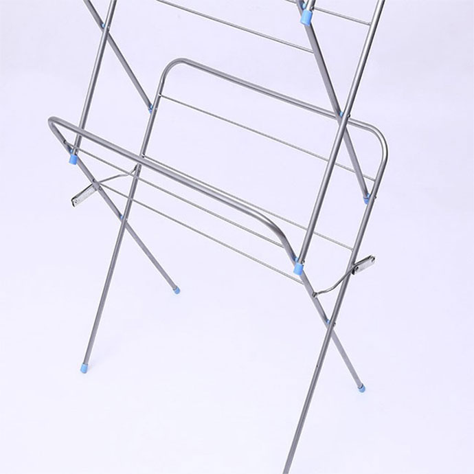 Multilayer Folding Movable Metal Clothing Drying Rack For Clothes