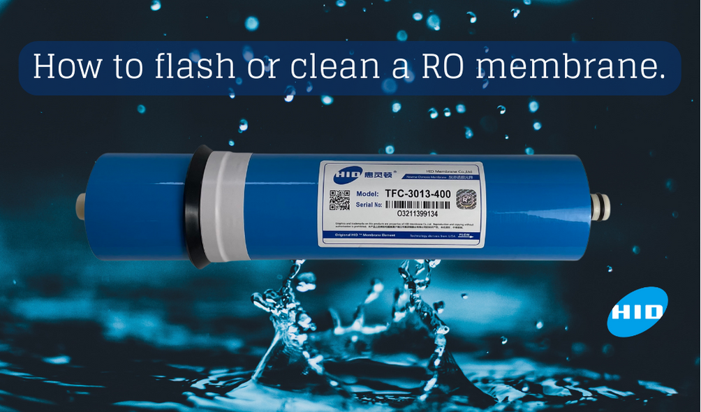 How to flash or clean a RO membrane.