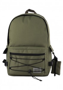 Modni bungee nahrbtnik, nahrbtnik/knjižna torba z dodatno torbico za šolo