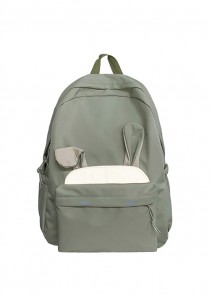 Módna veľká školská taška s roztomilým dizajnom zajačími ušami na každodenné cestovanie