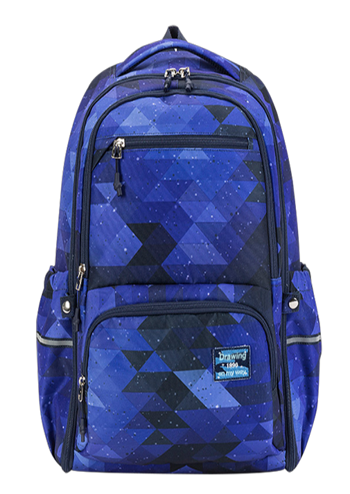 Padded Printing Water Resistant Backpack na may Multi Function Pockets