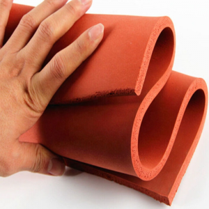 Red silicone sponge sheet