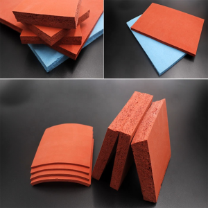 Red silicone sponge sheet