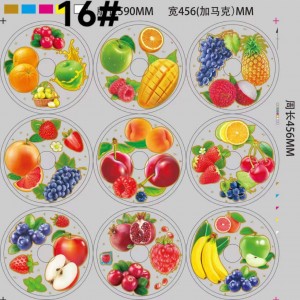 Be ready plate IML in mold label flower fruit design for plastic basin